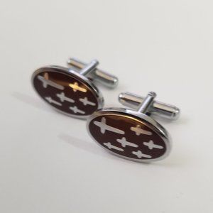 NWOT  Stainless Steel Cross Cufflinks